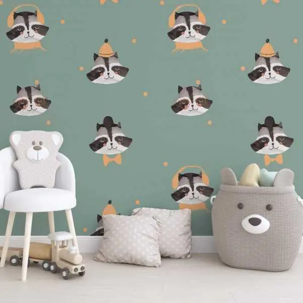 Tapeta dla dzieci - RACCOON ADVENTURE Darmowy zwrot