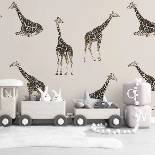 Najlepsza cena Tapeta dla dzieci - GIRAFFE WORLD
