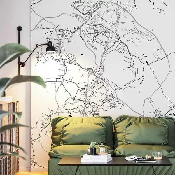 Tapeta na ścianę - MAPA WAŁBRZYCH Darmowa dostawa