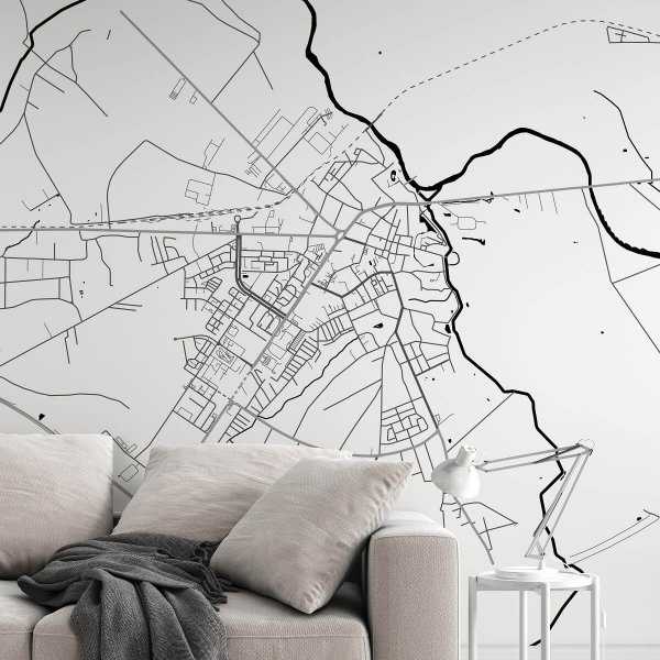 Tapeta na ścianę - MAPA SIERADZ Oferta limitowana