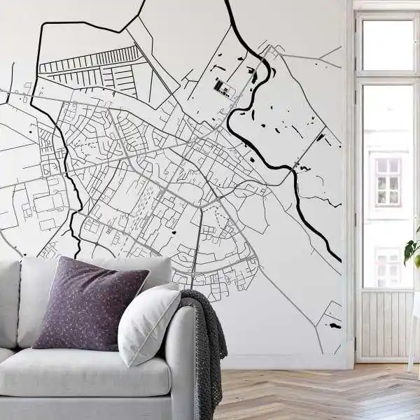 Tapeta na ścianę - MAPA ŁOMŻA Szybka wysyłka