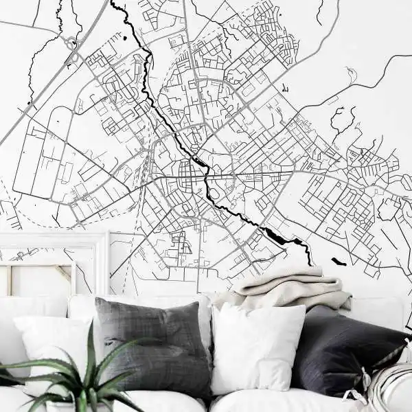 Tapeta na ścianę - MAPA KOSZALIN Bezpieczne zakupy