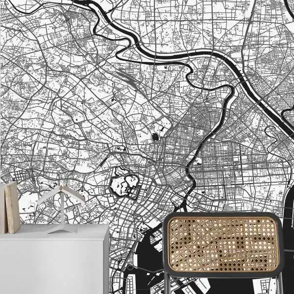 Wyjątkowa oferta Tapeta na ścianę - MAPA TOKIO