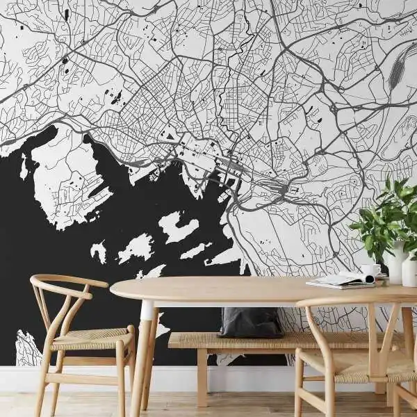 Wybór klientów Tapeta na ścianę - MAPA OSLO