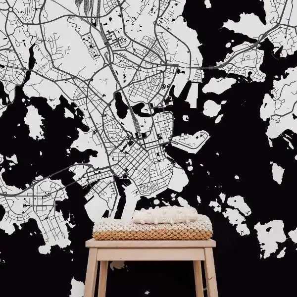 Ostatnia szansa Tapeta na ścianę - MAPA HELSINKI