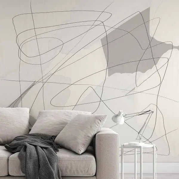 Tapeta na ścianę - SOFT ABSTRACT LINES Hit cenowy