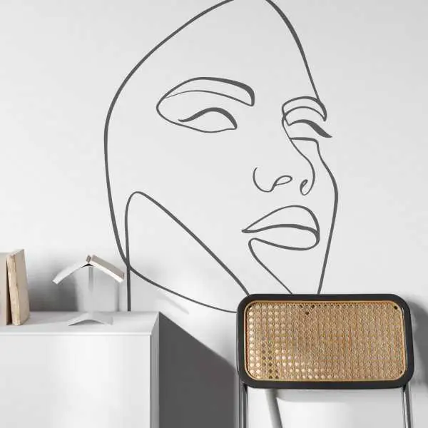 Tapeta na ścianę - LINE ART MASK Rabat