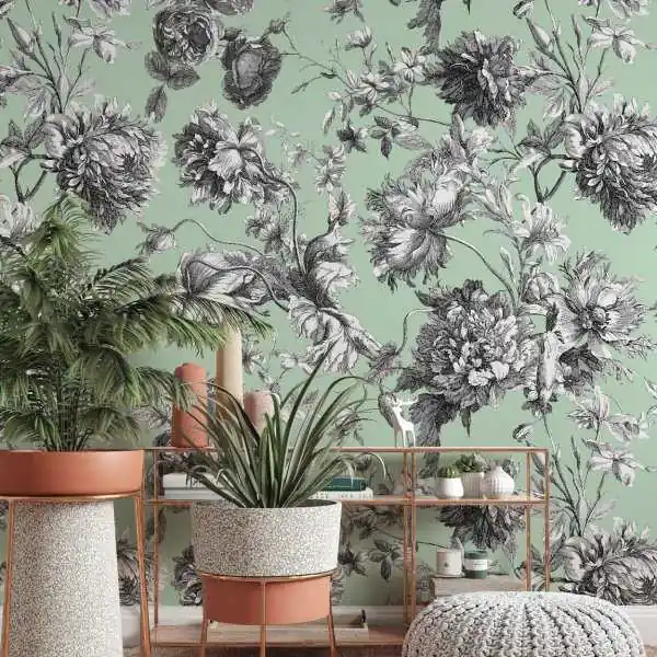 Tapeta na ścianę - BRITISH FLORA Cena promocyjna