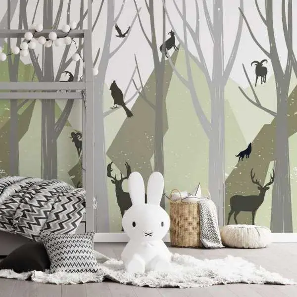Tapeta dla dzieci - COSY FOREST Rabat