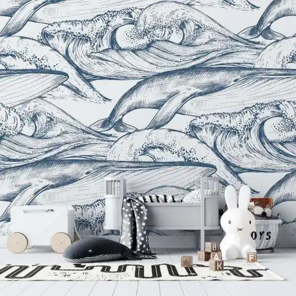Tapeta dla dzieci - WHALES DESIGN Tylko dziś
