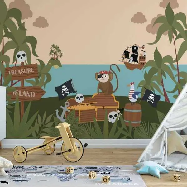 Tapeta dla dzieci - TREASURE ISLAND Hit cenowy