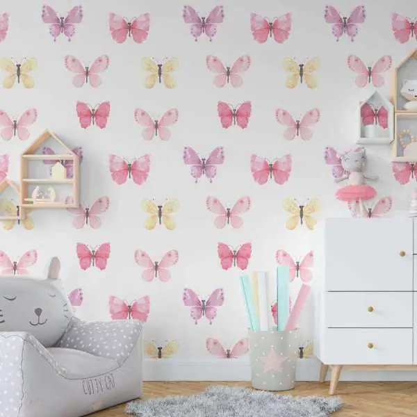 Tapeta dla dzieci - SWEET BUTTERFLIES Bezpieczna płatność