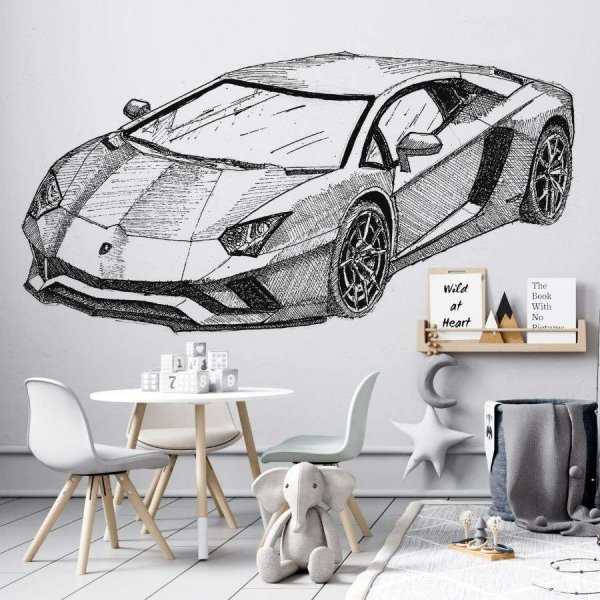 Tapeta dla dzieci - SUPERCAR Wysoka jakość