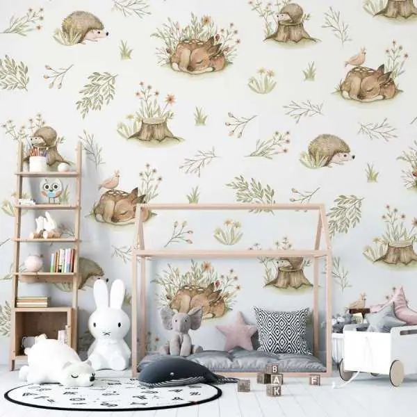 Premium Tapeta dla dzieci - SLEEPING WOODLAND