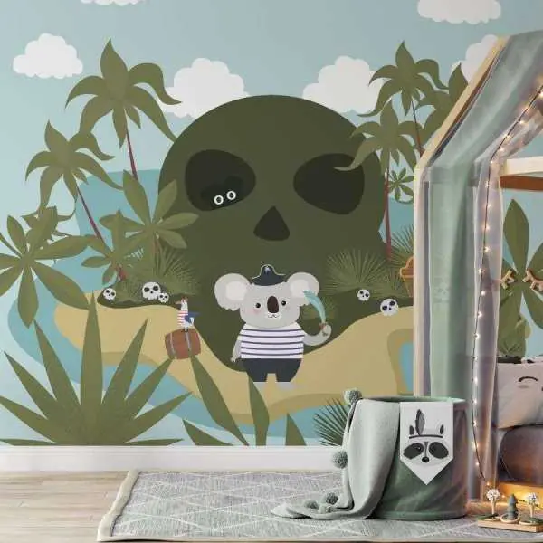 Zamów dziś Tapeta dla dzieci - PIRATE ISLAND