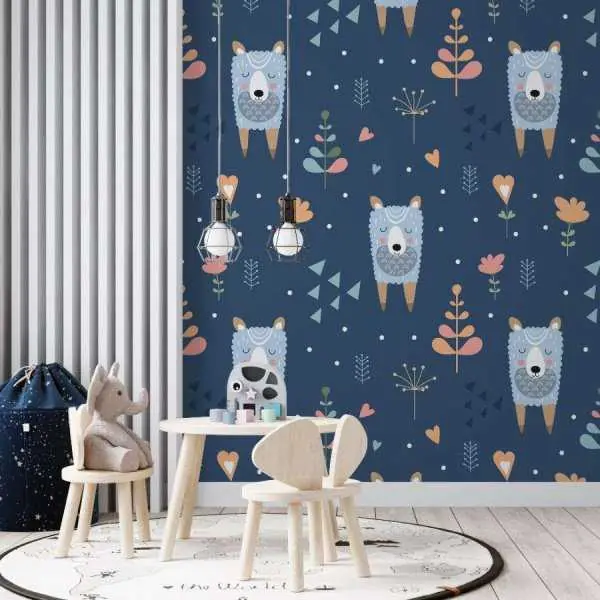 Kup teraz Tapeta dla dzieci - NAVY BLUE WOODLAND