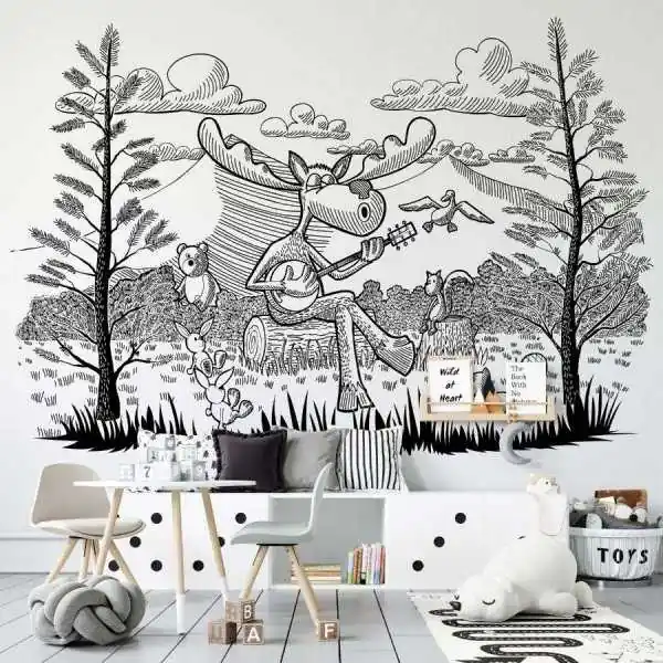 Zamów teraz Tapeta dla dzieci - MOOSE NATURE