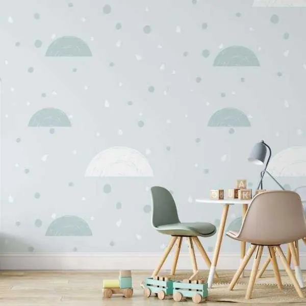 Dostępne od ręki Tapeta dla dzieci - MINTY MINIMALISM