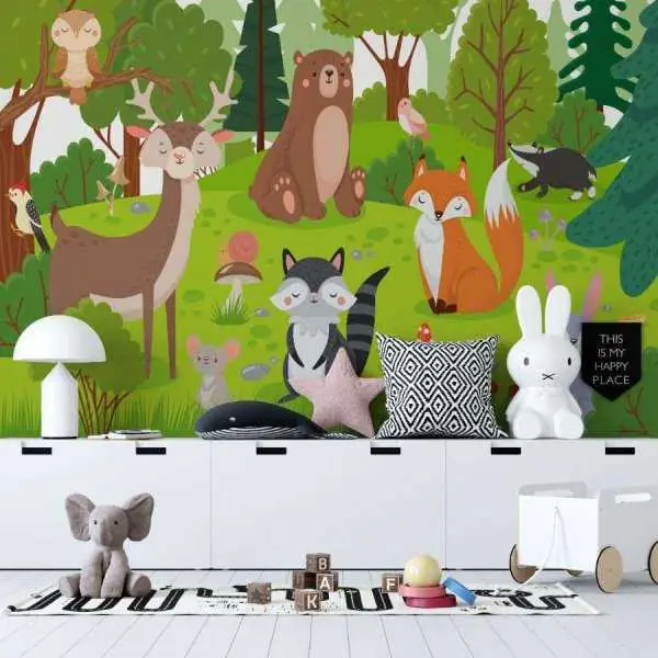 Tapeta dla dzieci - FOREST LIVING Nie przegap