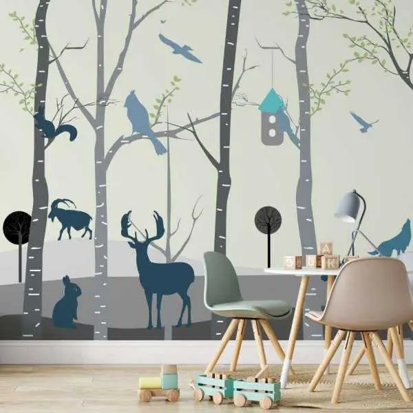 Tapeta dla dzieci - FOREST FAUNA Oferta limitowana