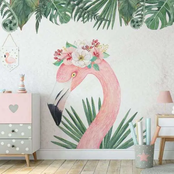 Szybka wysyłka Tapeta dla dzieci - FLAMINGO QUEEN