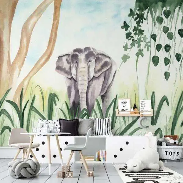 Do wyczerpania zapasów Tapeta dla dzieci - ELEPHANT KINGDOM
