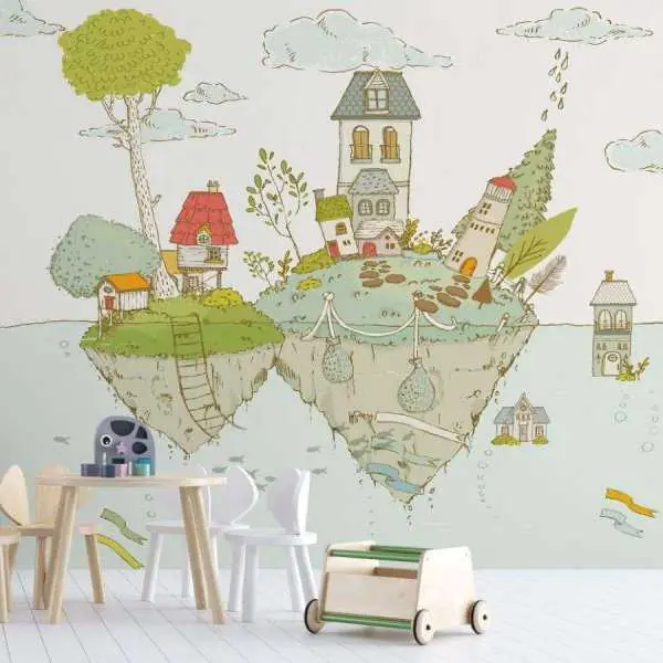 Dostępne od ręki Tapeta dla dzieci - DREAMISLAND
