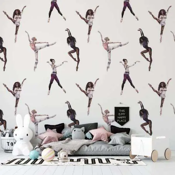 Tapeta dla dzieci - DANCING GIRLS Ostatnie sztuki