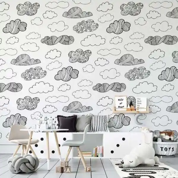 Darmowa dostawa Tapeta dla dzieci - CLOUDS OF PATTERN