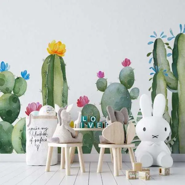 Darmowa dostawa Tapeta dla dzieci - CACTUS INTERIOR