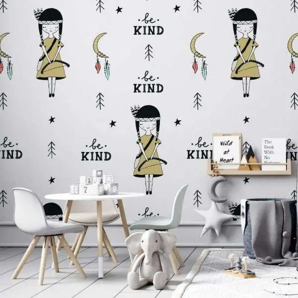 Tapeta dla dzieci - BE KIND GIRL Wyjątkowa oferta