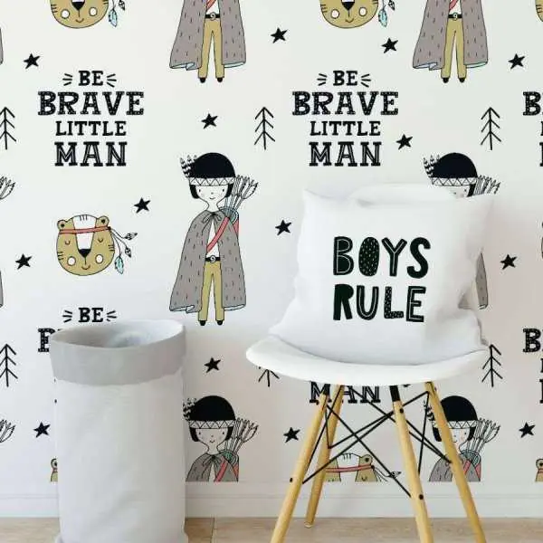 Tapeta dla dzieci - BE BRAVE LITTLE MAN Wybór klientów
