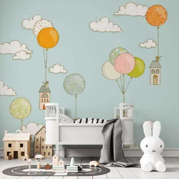 Tapeta dla dzieci - BALLOONHOUSES Kup online