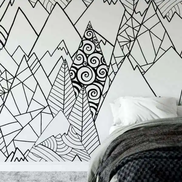 Tapeta na ścianę - PATTERNED MOUNTAINS Tylko do końca tygodnia