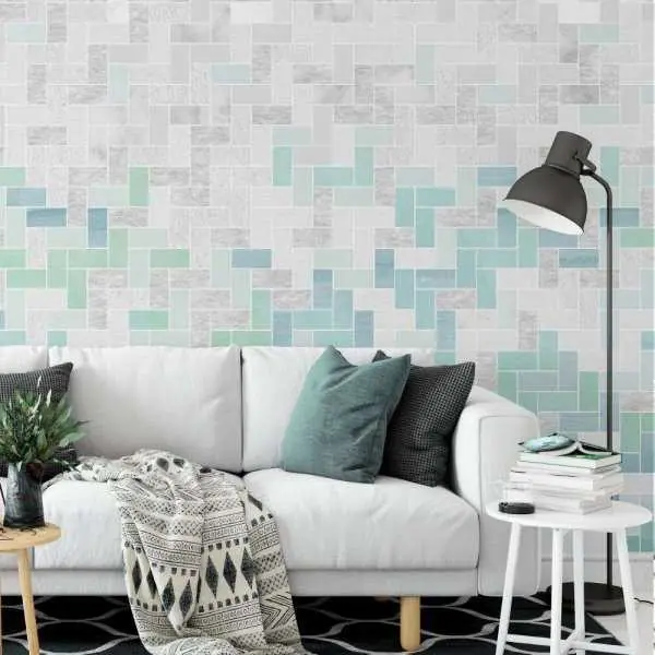 Tylko dziś Tapeta na ścianę - MINTY TILES