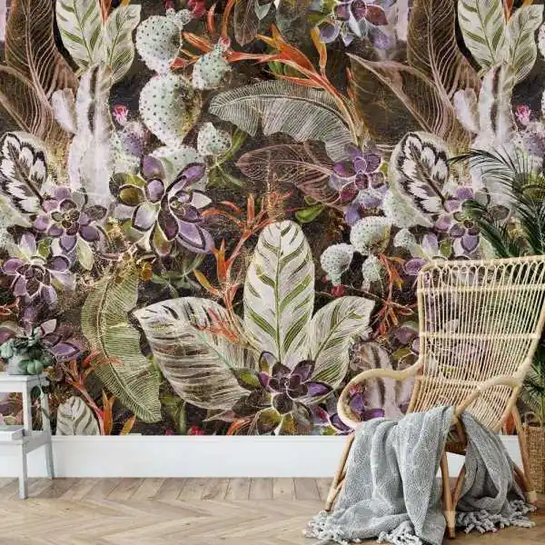 Ograniczona ilość Tapeta na ścianę - FLORA AUTUMN