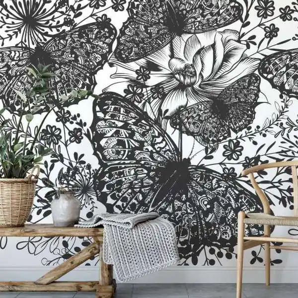 Tylko do końca tygodnia Tapeta na ścianę - BUTTERFLY DESIGN