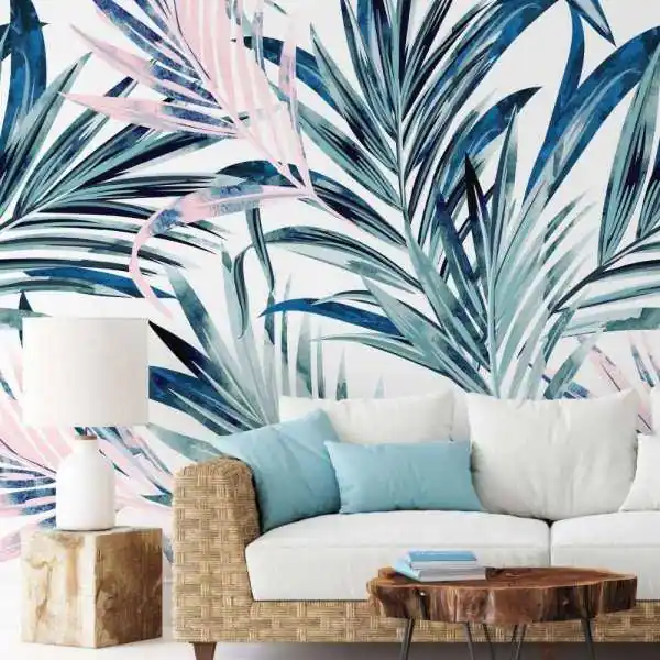 Tapeta na ścianę - BIG TURQUOISE PALMS Zamów dziś