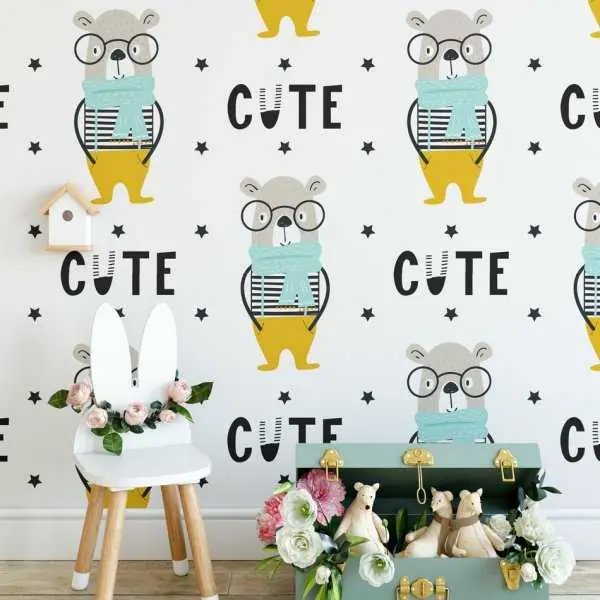 Tapeta dla dzieci - CUTE BEAR Sprawdź teraz
