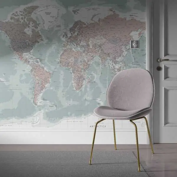 Do wyczerpania zapasów Tapeta na ścianę - WORLD MAP ART