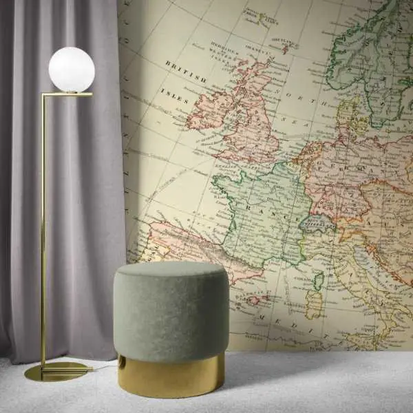 Szybka wysyłka Tapeta na ścianę - RETRO EUROPE
