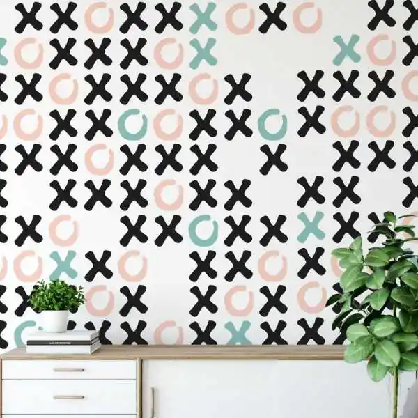 Kup teraz Tapeta na ścianę - TICTAC TOE DESIGN