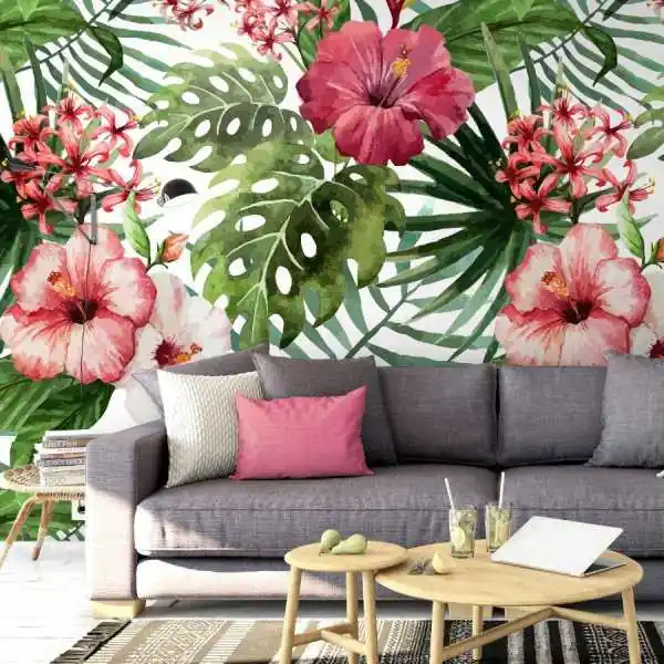 Tapeta na ścianę - CHEERFUL TROPICS Łatwy zwrot