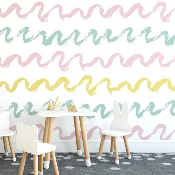 Obniżka ceny Tapeta dziecięca - PASTEL STROKES
