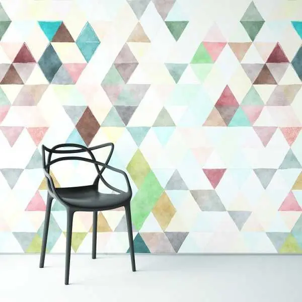 Hit cenowy PASTEL TRIANGLE - Tapeta na ścianę
