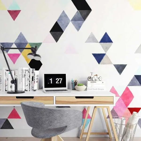 Wyjątkowa oferta ABSTRACT TRIANGLE - Tapeta ścienna