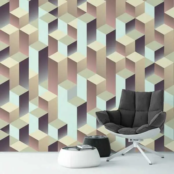 ABSTRACT BLOCKS - Tapeta ścienna Szybka dostawa