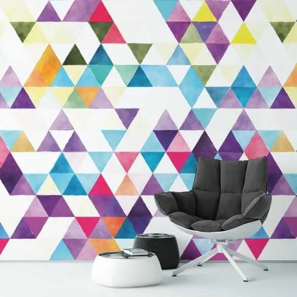 MODERN TRIANGLE - Tapeta na ścianę Ekspresowa dostawa