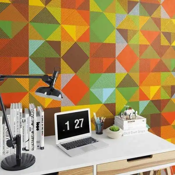 Oferta czasowa TRÓJKĄTY RETRO - Tapeta ścienna na wymiar