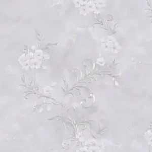 Oferta TAPETA 1070-12 Kwiaty i Marmur  biało perłowe
